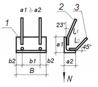 Чертеж закладных изделий МН 504 по серии 1.400-15 выпуск 1